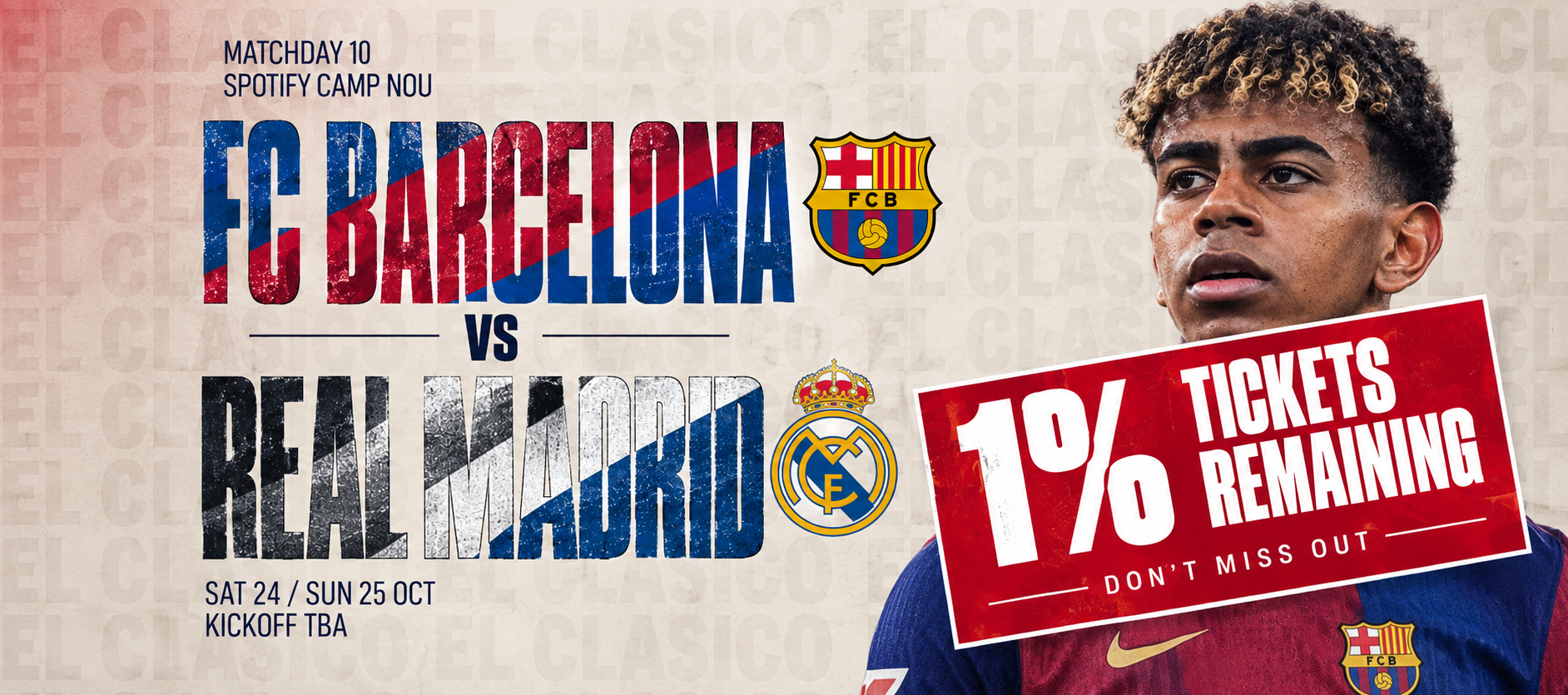 FC Barcelona versus Real Madrid — Matchday 10